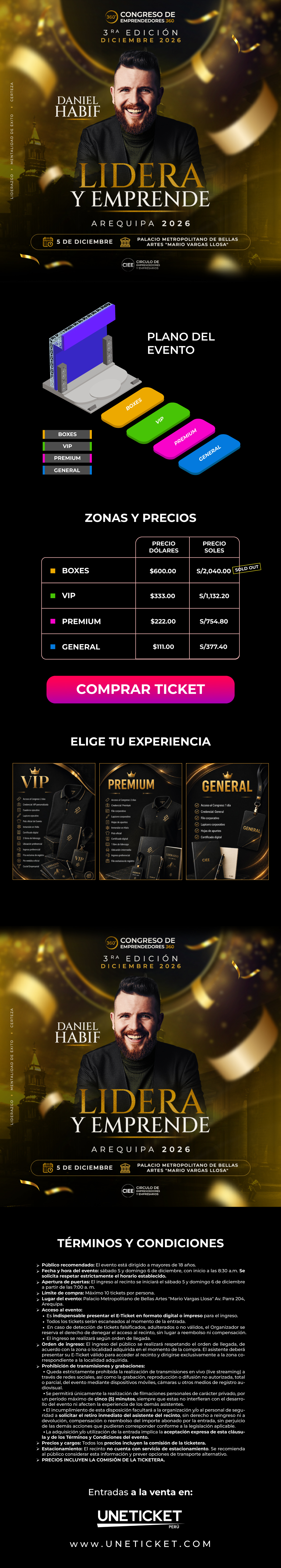 Daniel Habif: Lidera y Emprende — Congreso de Emprendedores 360 — Arequipa